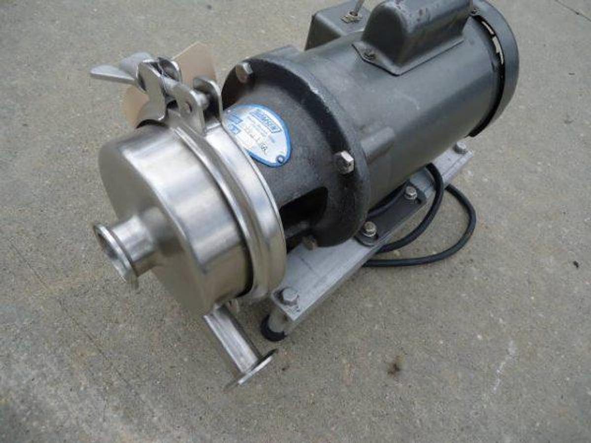 Used Thomsen 1-1/2 In. Stainless Sanitary Centrifugal Pump, Single Phase