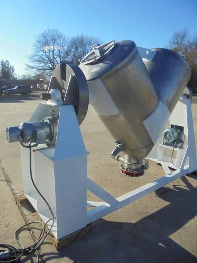 Used 30 Cu.Ft. Patterson Kelley Twin Shell “V” Blender With Intensifier Bar, Stainless Steel