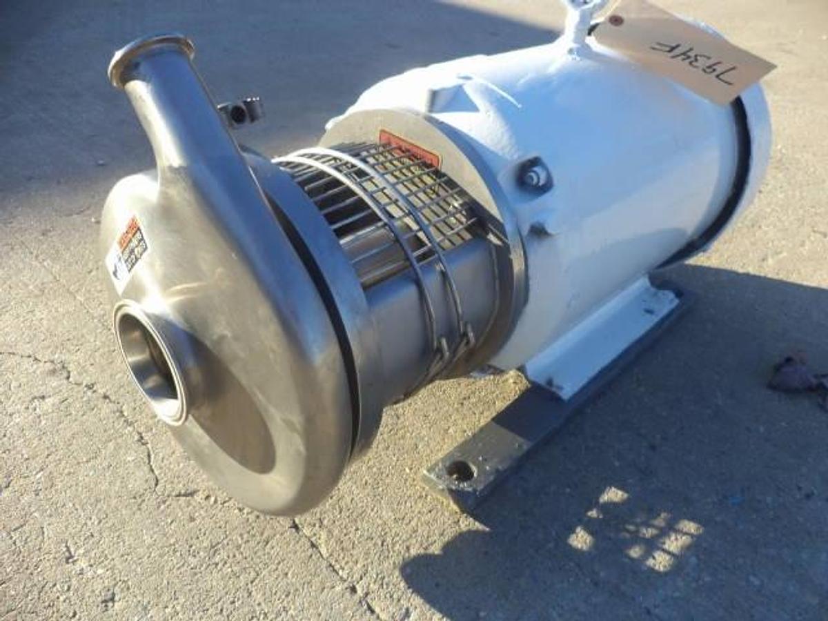 Used Waukesha/Cherry Burrell C218 Stainless Sanitary Centrifugal Pump, 20HP