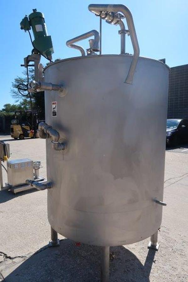 Used 300 Gallon Walker SS Mixing Tank, 75 PSI Jacket
