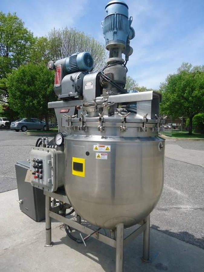 Used 150 Gallon Greerco Stainless Steel “Agi-Mixer” Vacuum Kettle, Explosion Proof