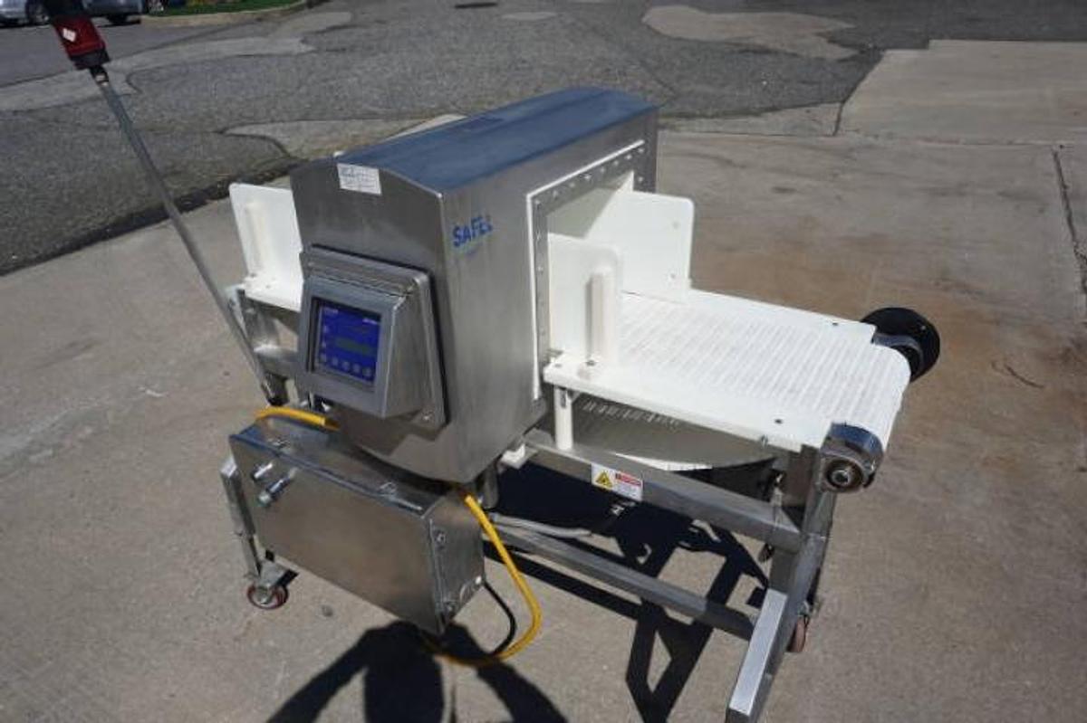 Used Safeline 12 In. Wide X 11 In. High Stainless Steel Metal Detector