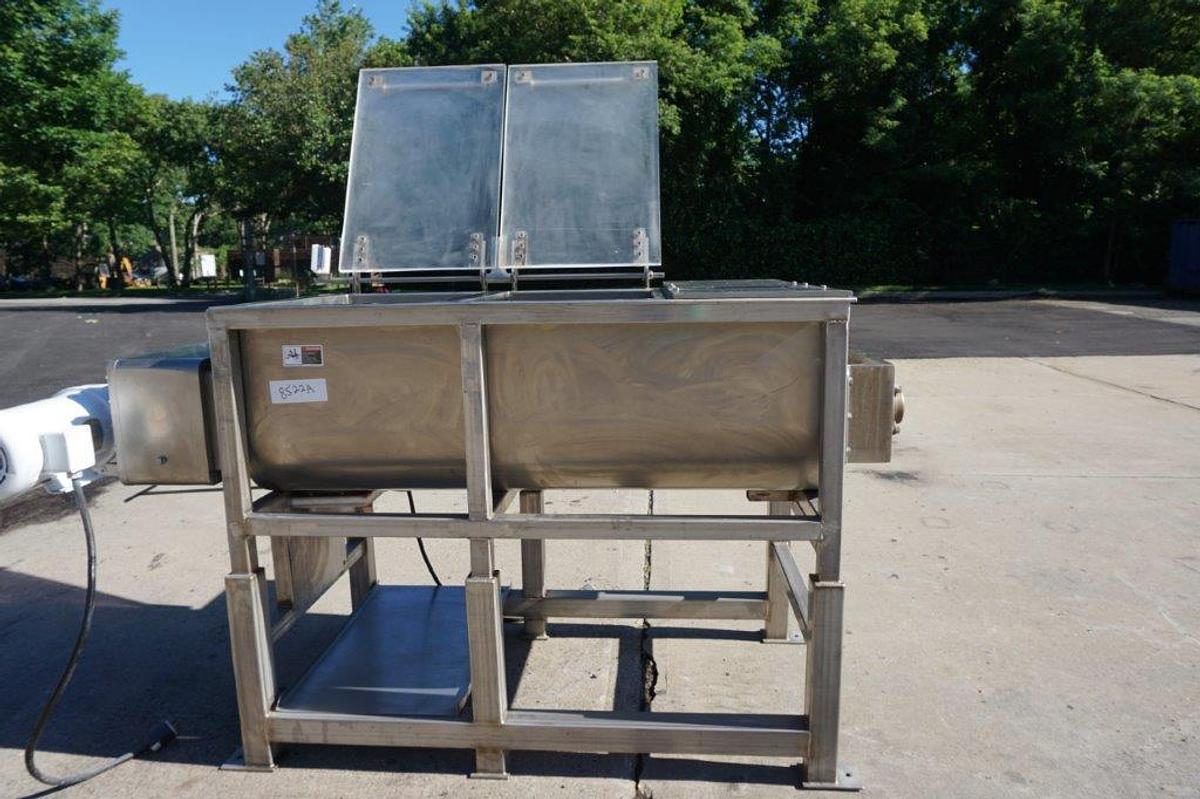 Used 15 Cu. Ft. Demaco Stainless Steel Twin Shaft Paddle Blender