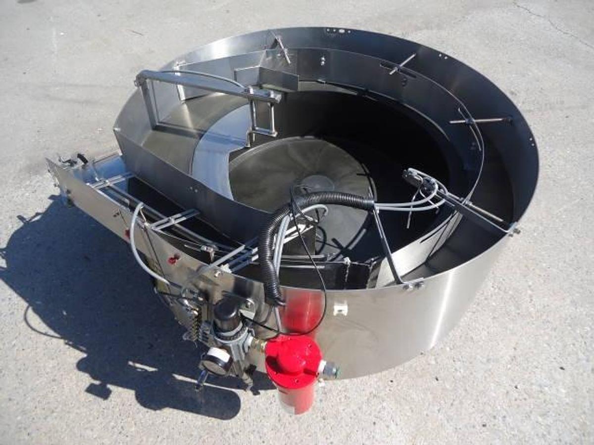 Used Kaps-All/Feed Systems 36 In. Diameter Stainless Steel Centrifugal Bowl  Feeder