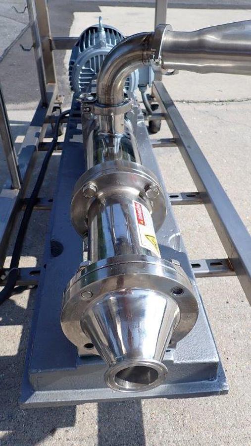 Used Wen Zhuo 2 In. X 2 In. Stainless Progressive Cavity Positive Displacement Pump