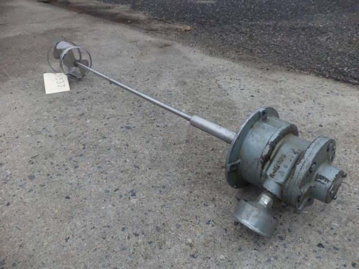Used Gast Air Operated Agitator, Dual Bladed