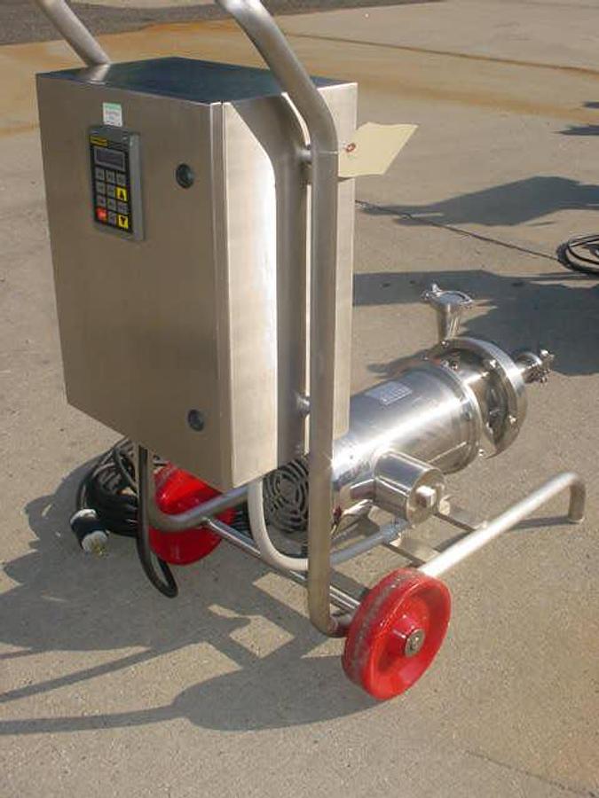 Used Alfa Laval  “Lkh” Stainless Steel Sanitary Centrifugal Pump, Wash Down Motor