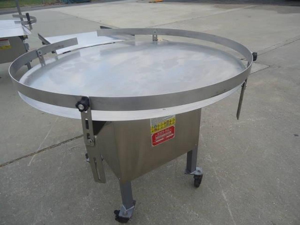 Used Kaps-All 48 In. Diameter Accumulating Table, Variable Speed