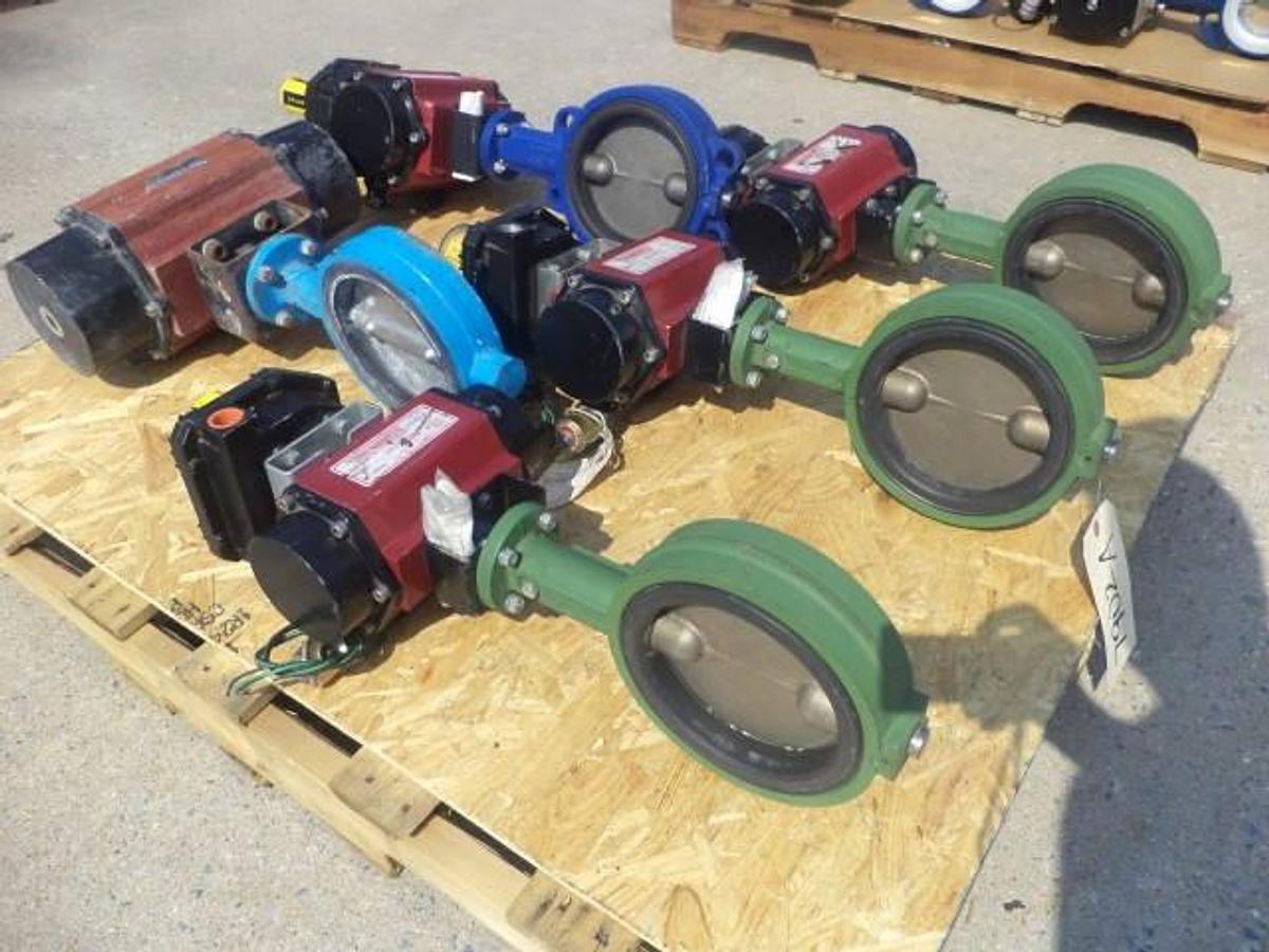 Used Watts 6 Inch Diameter Electrically Actuated Butterfly Valves (5)