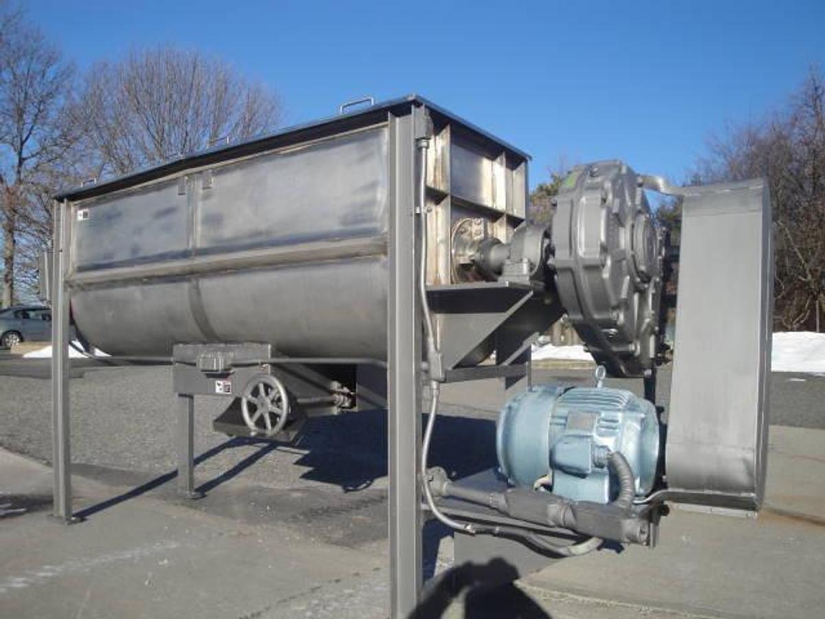 Used 40 Cu. Ft. Ross Stainless Steel Paddle Blender, 20 Hp