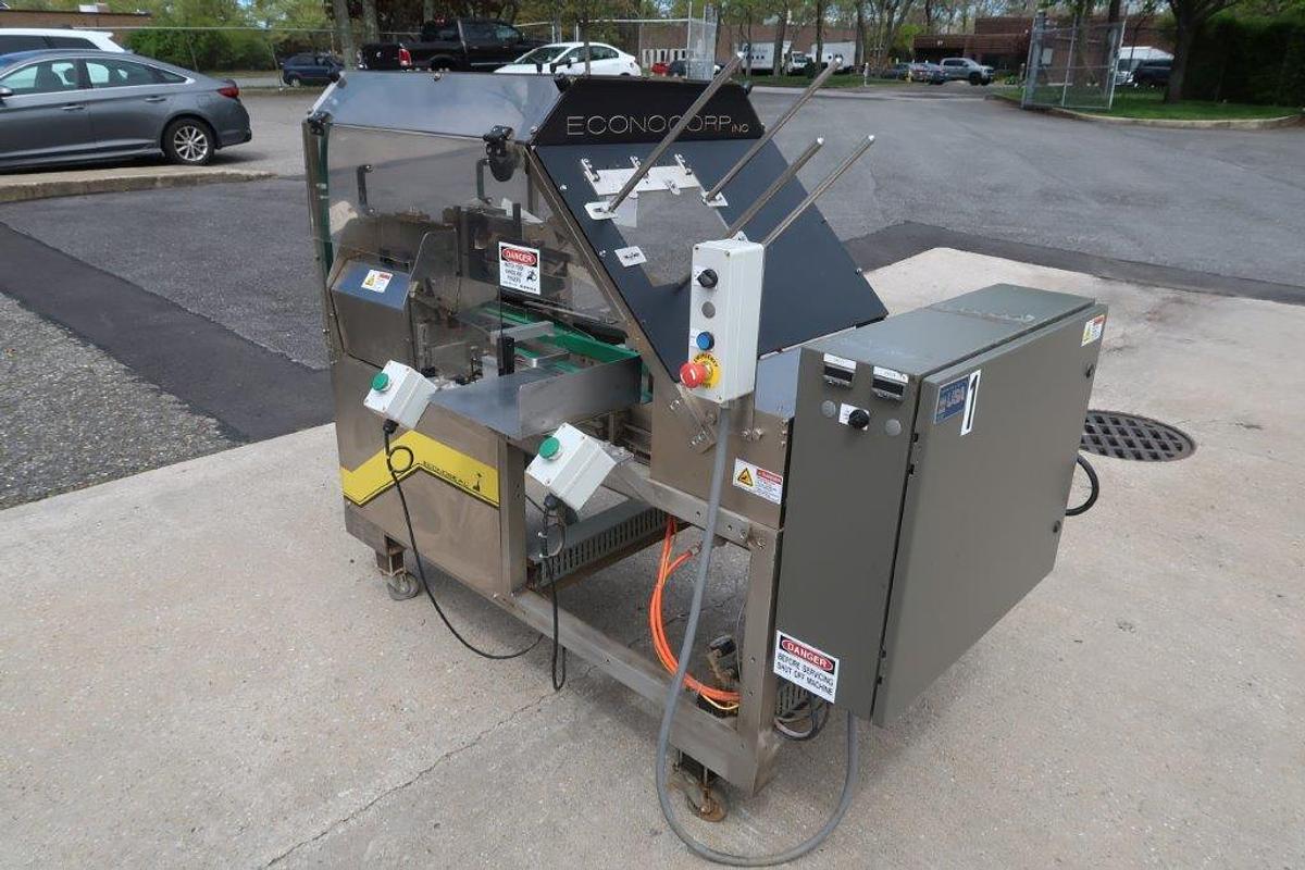 Used Econocorp “Econoseal” E-2000 Cartoner, Hot Glue Sealing