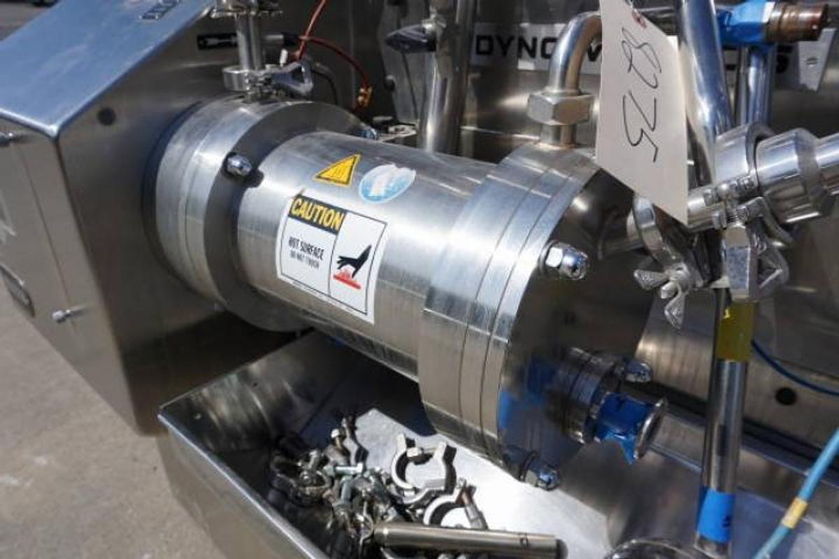Used Willy Bachofen (WAB) Horizontal Dyno-Mill KD6 Stainless Steel Media Mill