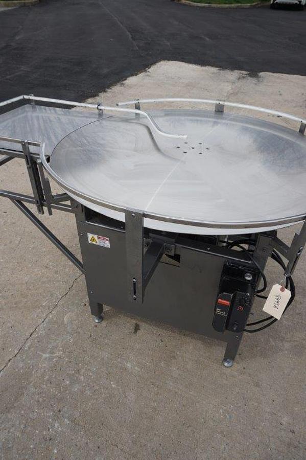 Used 48 In. Diameter Rotary Unscrambling/Accumulating Table