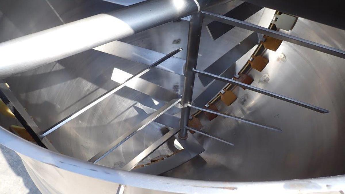 Used 400 Gallon Lee Dual Motion Jacketed Kettle, 316SS