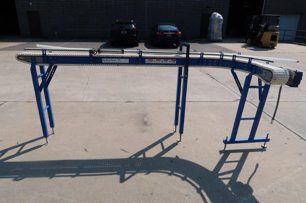 Used Span Tech 90 Degree Motorized Conveyor