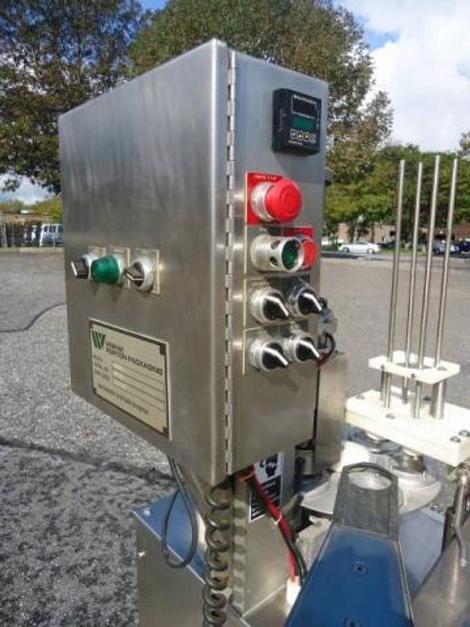 Used Modern Packaging-Winpak Sr6dc Rotary Cup Filler-Sealer