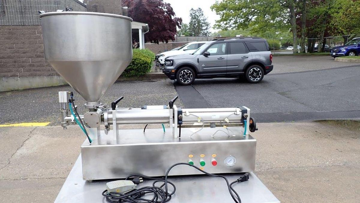Used TG-1000 Air Operated Single Piston Filler, Quart Piston