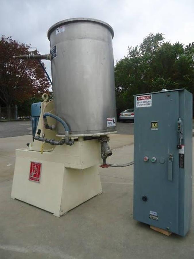 Used 60 Gallon Kady Mill, Stainless Steel, Jacketed, 30 Hp