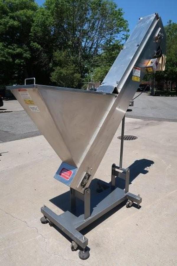 Used Kaps-All FS-B Inclined Cleated Cap Elevator/Feeder