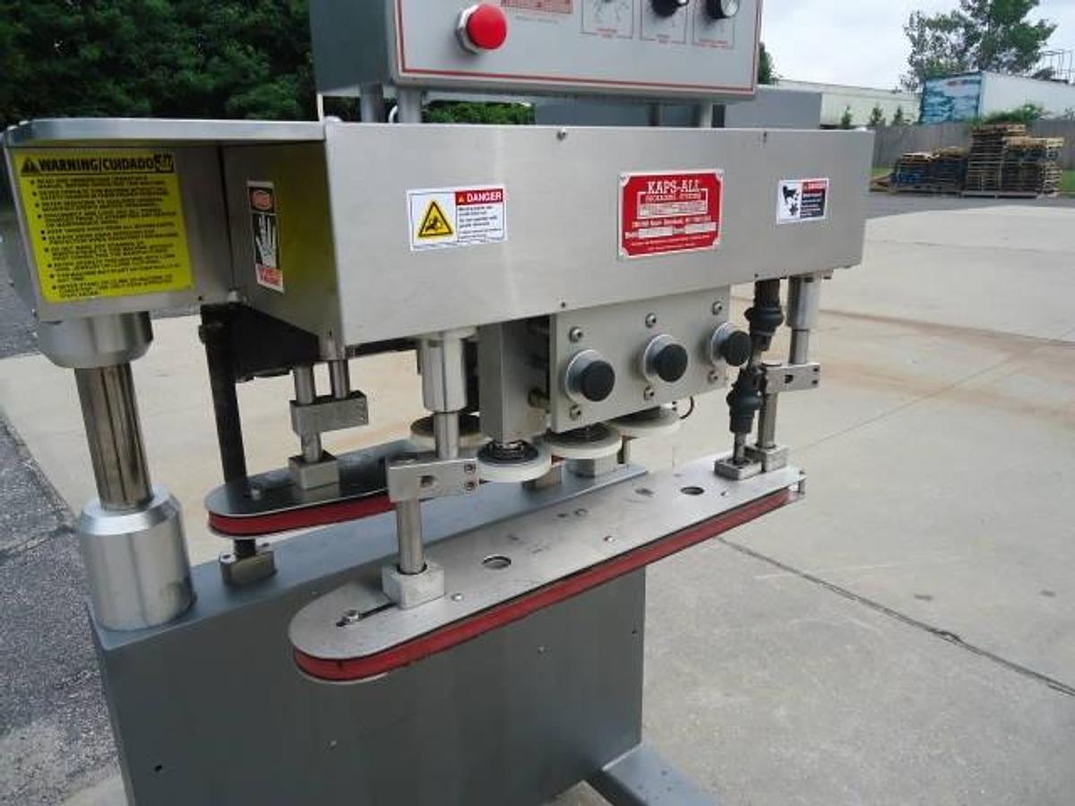 Used Kaps-All F-6-S Six Spindle Cap Tightener
