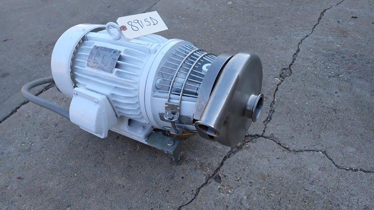 Used Tri-Clover 1.5 In. x 2 In. SS Centrifugal Pump, 5 HP