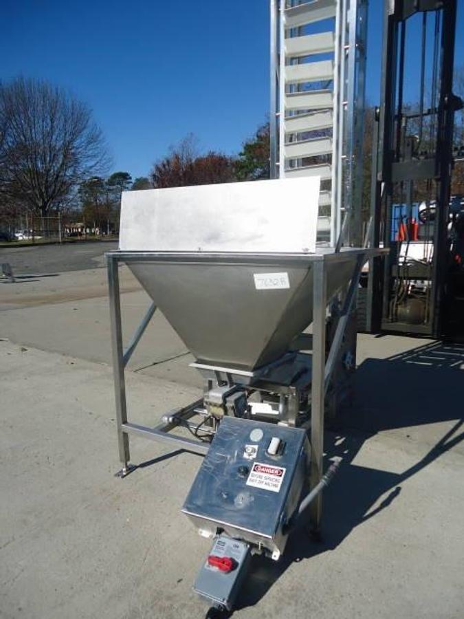 Used 15 Ft. High Stainless Steel Bucket Elevator, 6 In. X 12 In. Buckets