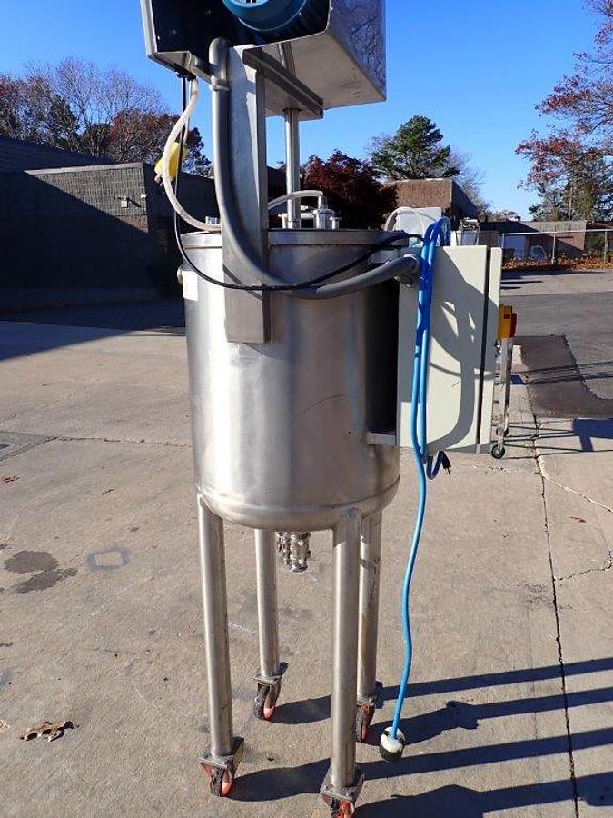 Used 30 Gallon Laborall  316 Stainless Vertical Mix Tank, Portable
