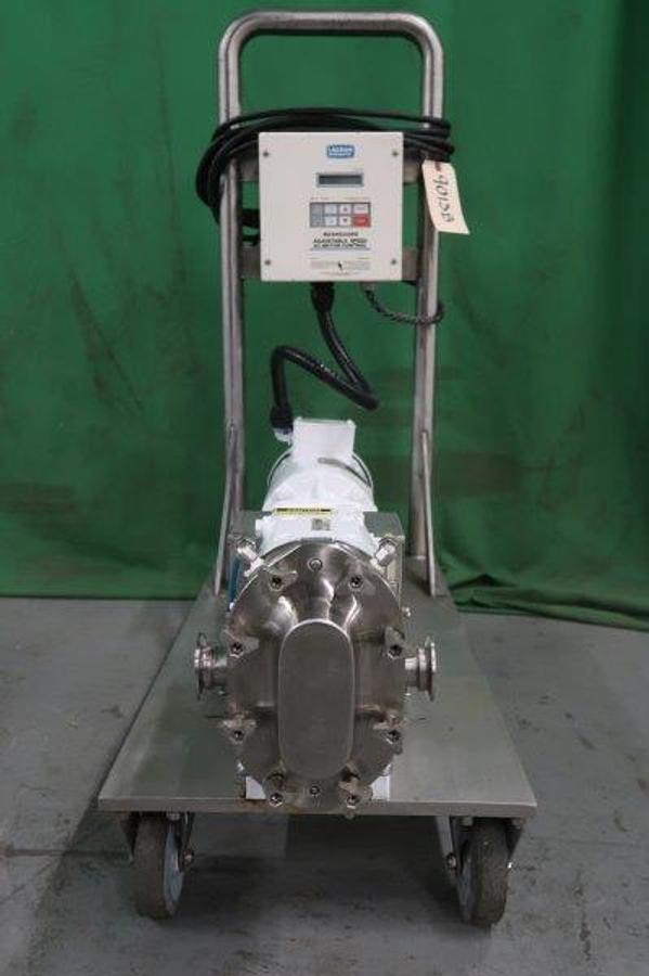 Used Waukesha 015 SS Positive Displacement Pump, Variable Speed