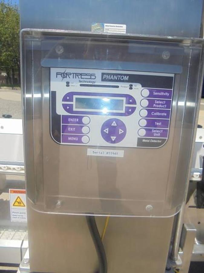 Used Fortress Phantom Stainless Steel Metal Detector, 14-3/4 In. Wide X 18-1/4 In. High