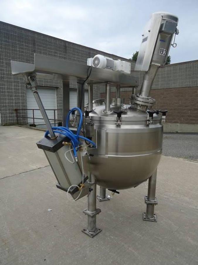 Used 100 Gallon Lee Type 316l Ss Reactor / Kettle, Multi-Agitation