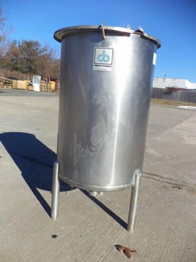 Used 60 Gallon Cherry Burrell Stainless Steel Vertical Tank With Lid