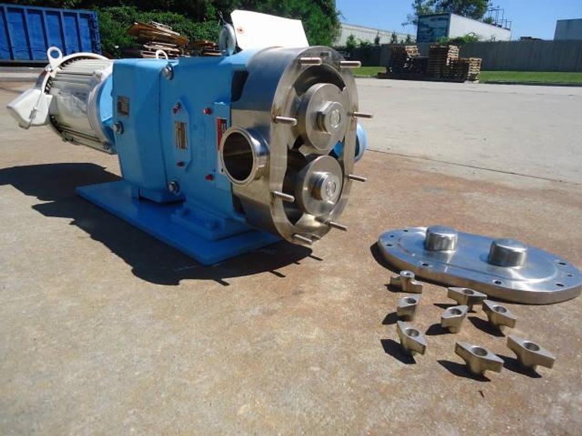 Used Waukesha 130 Stainless Positive Displacement Pump, 5 Hp