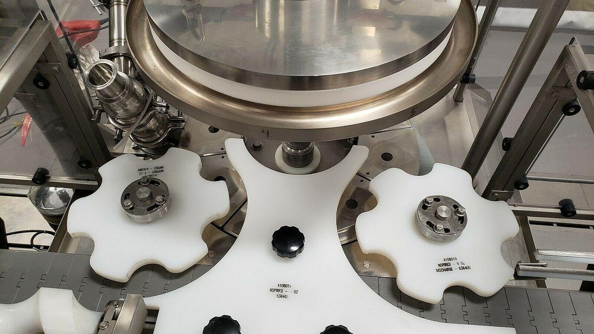 Used Cozzoli Versa-Fil 6 Head Rotary Positive Displacement Filling Machine, Up To 90 Containers Per Minute