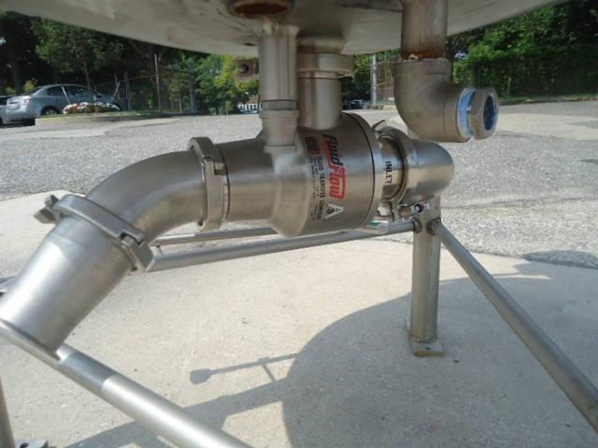 Used 50 Gal Crepaco Stainless Scraper Agitated Vessel, 100 PSIG Jacket, 3 In. outlet