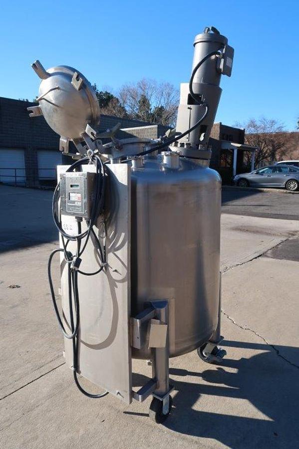 Used 500 Liter Precision Stainless 316L SS Vacuum Reactor