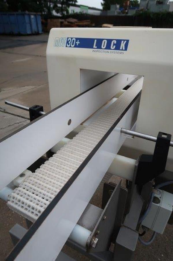Used Lock Met 30+ Conveyorized Metal Detector, Single Phase