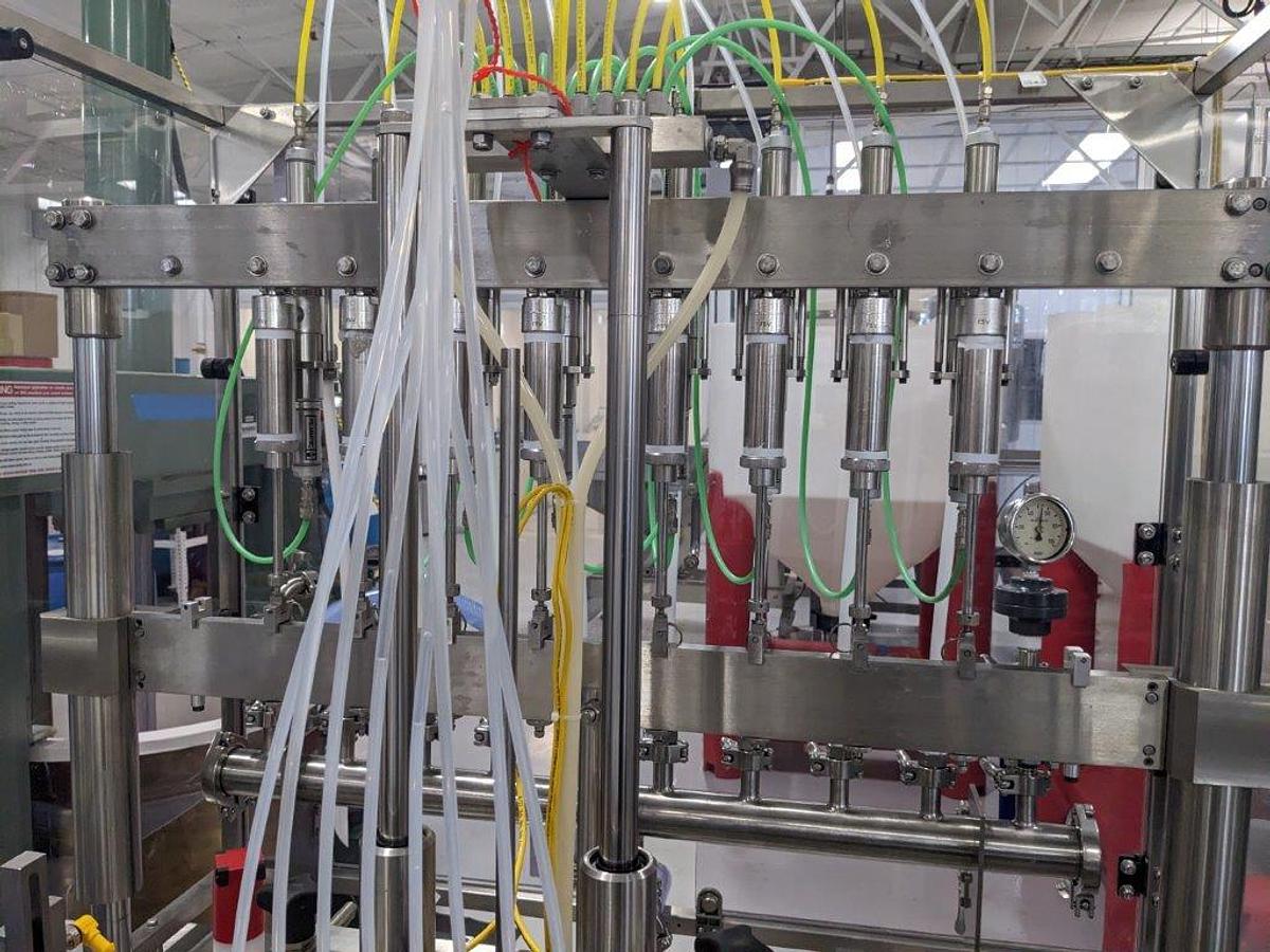 Used National Instrument Filamatic 10 Piston Vial Piston Filler/Capper, Sanitary