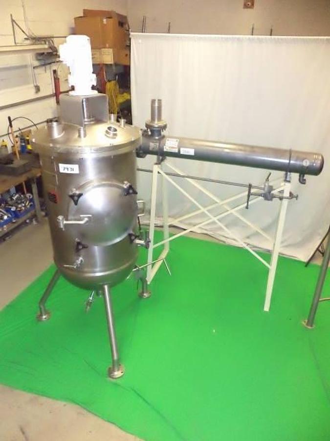 Used 50 Gallon Lee Jacketed Vacuum Agitated Kettle, 316 Stainless Steel