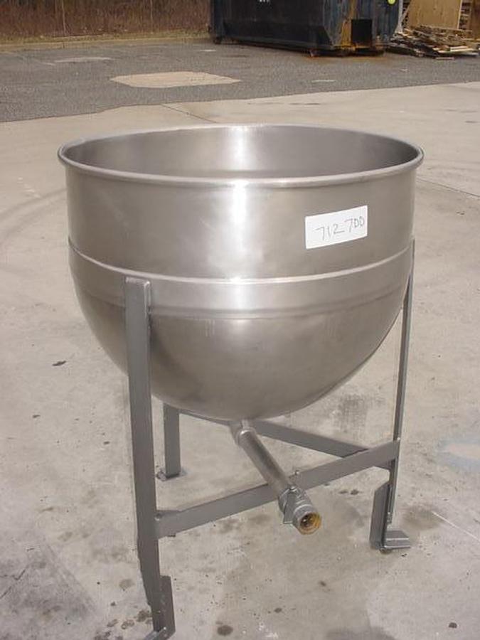 Used 60 Gallon Lee Ss Kettle, 90 Psi Jacket