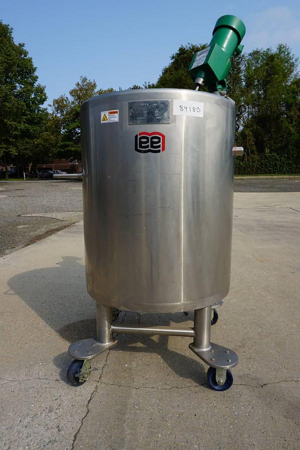 Used Lee 100 Gallon Type 316 Stainless Steel Jacketed Mix Tank