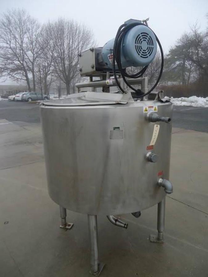 Used 300 Gallon Crepaco Stainless Steel Scraper Agitated Vessel, 75 Psi Jacket