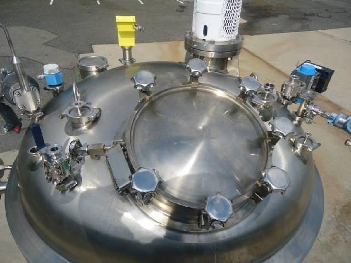 Used 1,000 Gallon Feldmeier 316l Pressure Vacuum Jacketed Agitated Reactor