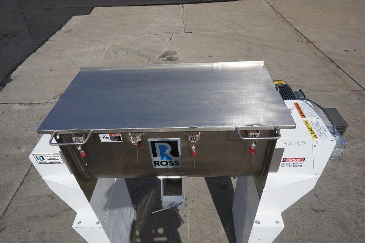 Used 5 Cu. Ft. Ross Stainless Steel Double Ribbon Blender, Variable Speed