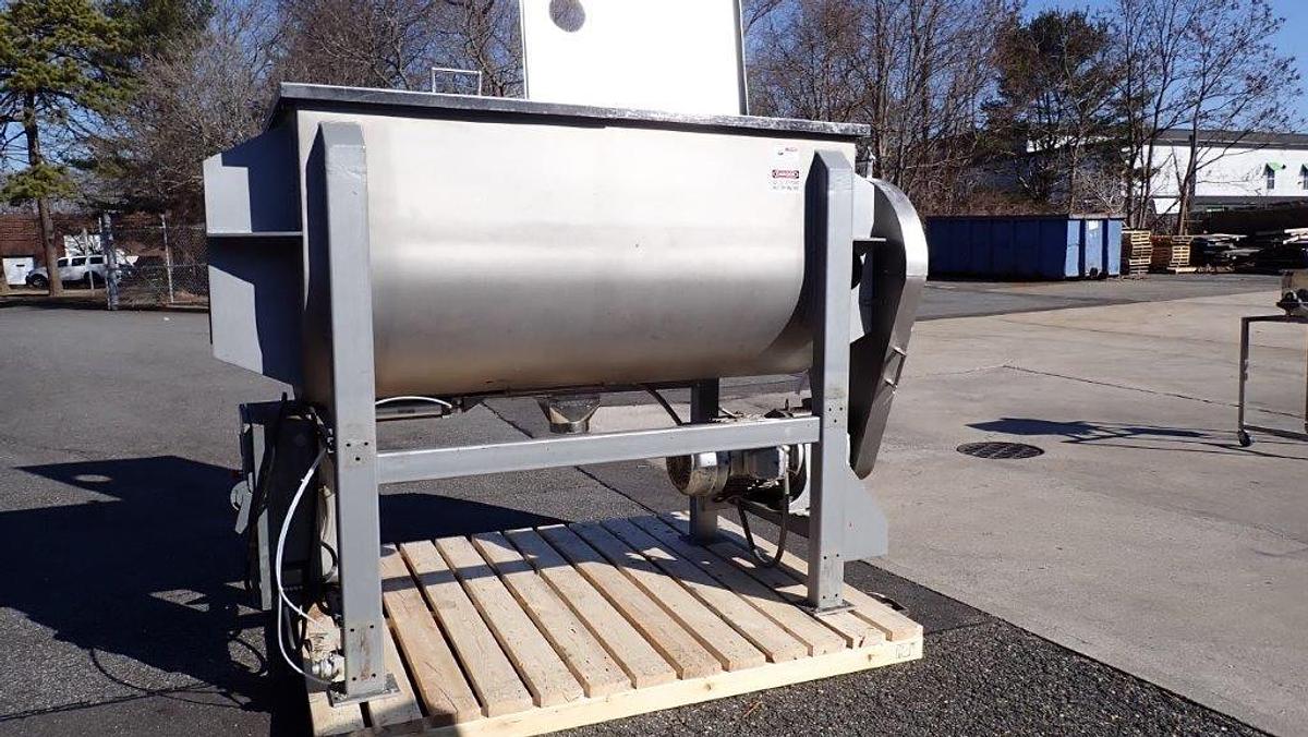 Used 52 Cu. Ft. Stainless Food Grade Double Ribbon Blender, 15 HP