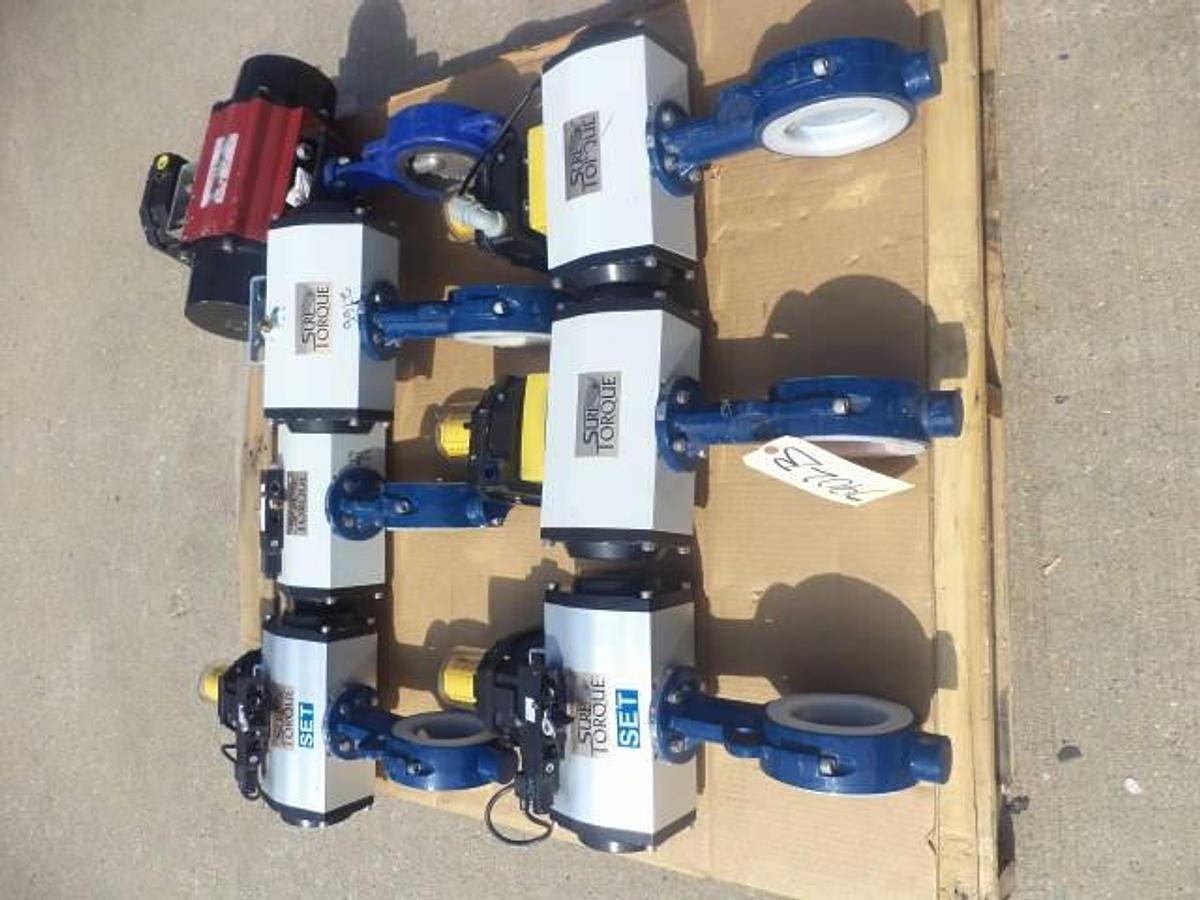 Used Sure Torque Electrically Actuated 4 Inch Diameter Butterfly Valves (7)