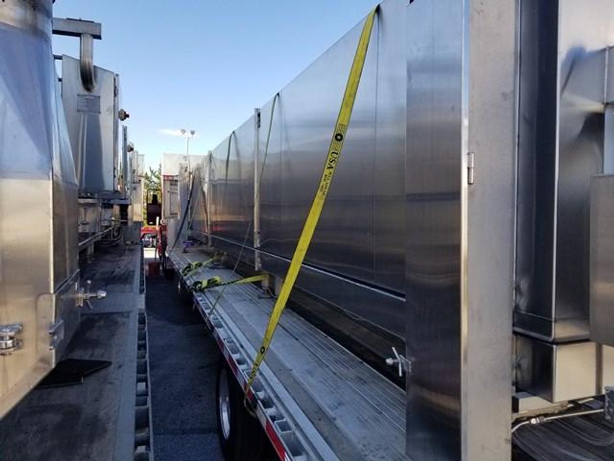 Used Linde 26 In. Wide X 34 Ft. Long Nitrogen Impingement Freezers, (2)