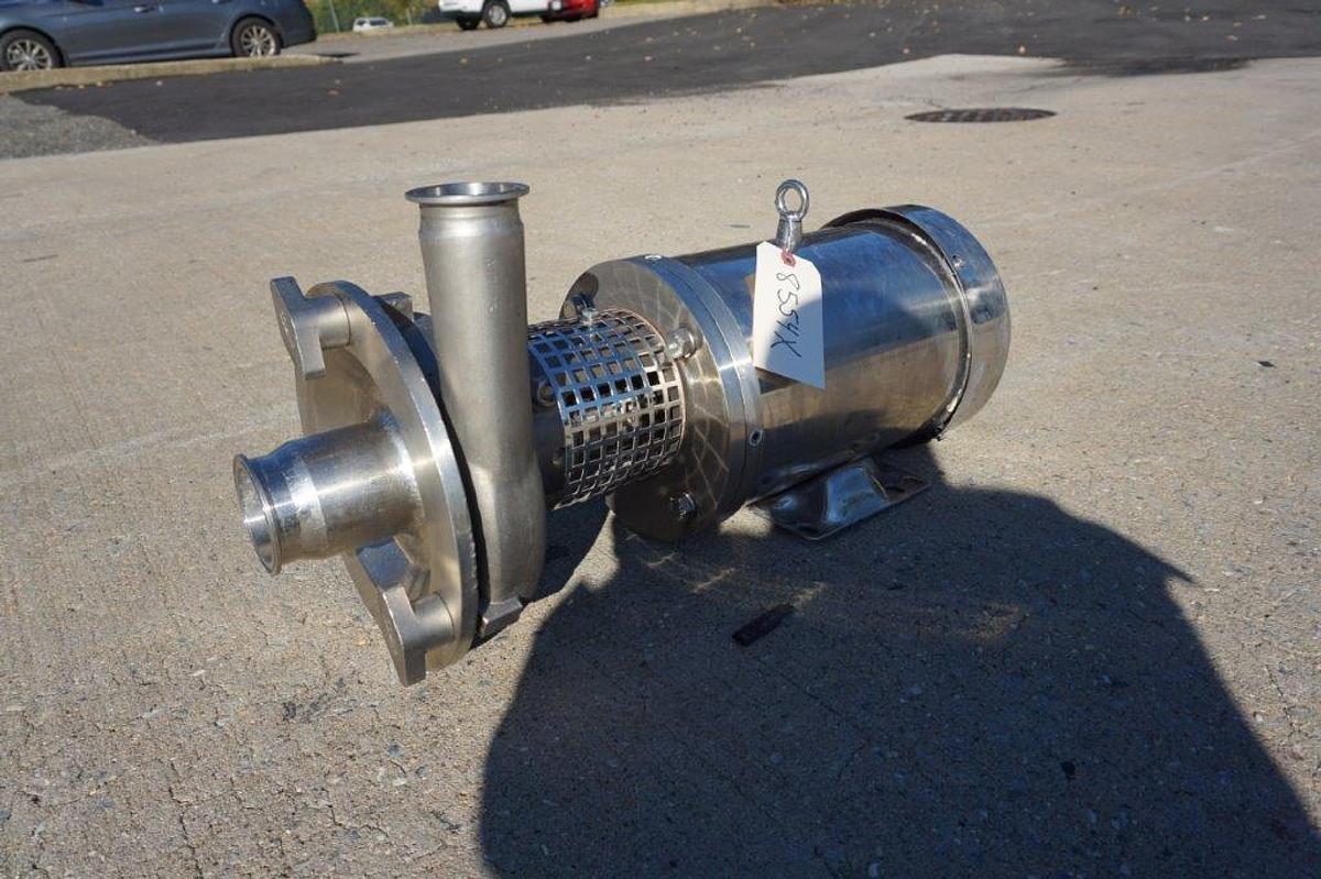 Used Ampco 3 In. X 2 In. Stainless Steel Centrifugal Pump, 5 HP