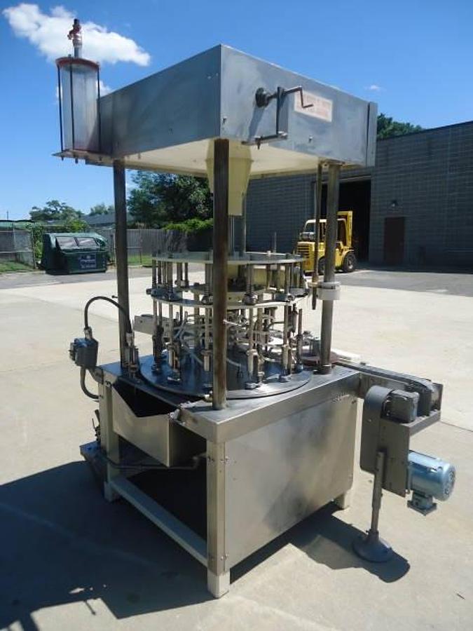 Used Mrm/Elgin Twelve Spout Rotary Vacuum Filler, Explosion Proof