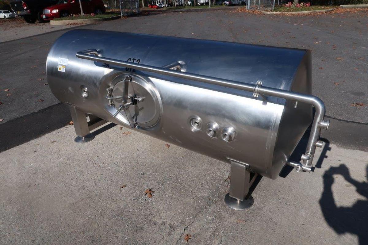 Used Premier 5 BBL Stainless Horizontal Jacketed Tanks/Fermenters (2)
