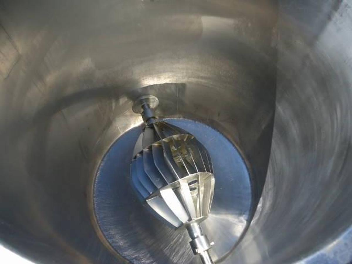 Used 125 Gallon Hamilton “Squirrel Cage” Agitated Tank, 316 Ss